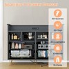 COZONY Dresser TV Stand 8-Drawer Wooden Entertainment Center with LED Light Charging Station Wide Storage for Bedroom Living Room - 3 of 4