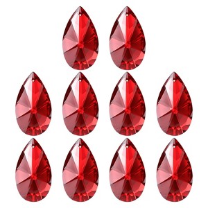 Unique Bargains DIY Hanging Ornament K9 Crystal Pendant Teardrop beads 10 Pcs - 1 of 4
