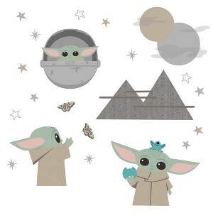 Lambs & Ivy Star Wars The Mandalorian The Child/Baby Yoda Wall Decals - 1 of 4