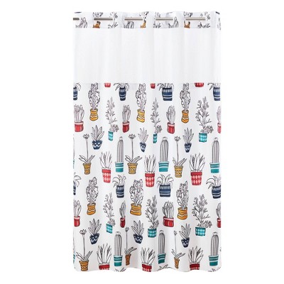 Cactus Shower Curtain with Liner - Hookless