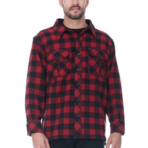 Minus33 Merino Wool Expedition - Men's White Mountain Woolen Sportsman Shirt 80% Wool Green Plaid Medium - 1 of 4