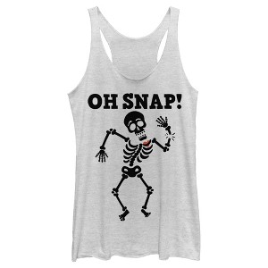 Women's Lost Gods Halloween Oh Snap Racerback Tank Top - 1 of 4