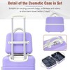 20"/24"/28" Hardshell Luggage, Lightweight Spinner Suitcase with TSA Lock, with/without Cosmetic Case 4M -ModernLuxe - 4 of 4