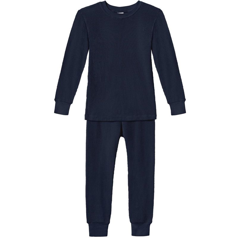 City Threads USA-Made Cotton Thermal Long John Set - Heavier Weight for Boys and Girls, 1 of 6