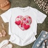 Hearts Patchwork Print - Women's Garment Dyed Graphic T-Shirt - 2 of 4
