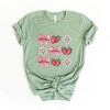 Simply Sage Market Coquette Strawberry Floral Short Sleeve Tee - 3 of 4