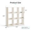 9-Cube Bookcase, Bookshelf, 3-Tier Open Shelf for Display - 3 of 4