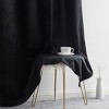 HLC.ME Lopez Velvet Premium Soft Light Filtering Back Tab Rod Pocket Window Treatment Curtain Panels - Set of 2 - 4 of 4