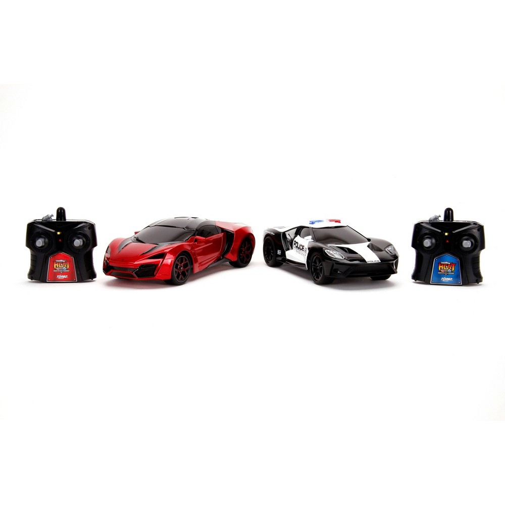 UPC 801310318119 product image for Jada Toys Hypercharger Heat 1:16 Twin Pack RC 2017 Ford GT + Lykan Hypersport | upcitemdb.com