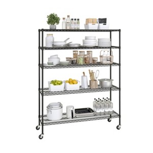 Seville Classics UltraDurable 5-Tier NSF-Certified Wire Steel Garage Storage Shelving Unit (60 in. W x 72 in. H x 18 in. D) - 1 of 4