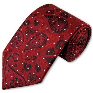 Men's Paisley 3.35 Inch Wide And 58 Inch Long Woven Neckties - 1 of 4
