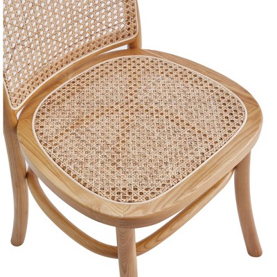 Paragon Nature Cane Sophisticated Wood and Rattan Dining Side Chair
