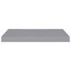 vidaXL Floating Wall Shelves 4 pcs Gray 23.6 inches x9.3 inches x1.5 inches  MDF - 4 of 4