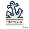 Big Dot of Happiness Ahoy - Nautical - Shaped Thank You Cards - Baby Shower or Birthday Party Thank You Note Cards with Envelopes - Set of 12 - 3 of 4