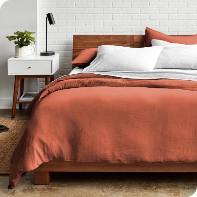 Sandwashed Microfiber Dusty Rose King/Cal King Duvet Cover and Sham Set by Bare Home
