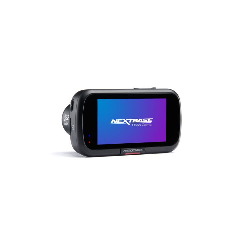 Nextbase 322GW Dash Cam 2.5" HD 1080p Touch Screen Car Dashboard Camera, Quicklink WiFi, GPS, Emergency SOS, Wireless, Black, 3 of 12