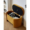 Nordlys Bouclé Storage Bench Modern Design Style Upholstery Entry - 3 of 4