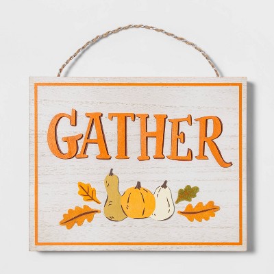 Harvest Gather Wood Box Sign - Hyde & EEK! Boutique™