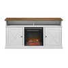 Beaux Farmhouse Barn Door with Electric Fireplace TV Stand for TVs up to 65" - Saracina Home - 3 of 4