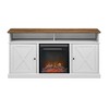 Beaux Farmhouse Barn Door with Electric Fireplace TV Stand for TVs up to 65" - Saracina Home - image 3 of 4