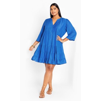 Women's Plus Size Milly Tunic Dress - ocean | CITY CHIC