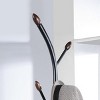 SEVOBAL Freestanding Coat Rack Metal Stand with 9 Hooks Stable Round Base Modern White Oak Design, Black, 11"*11"*74.8" - 4 of 4