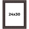 PosterPalooza | 3.5" Wide Ornate Brown Picture Frame - UV Acrylic, Foam Board Backing, Hanging Hardware - 2 of 4