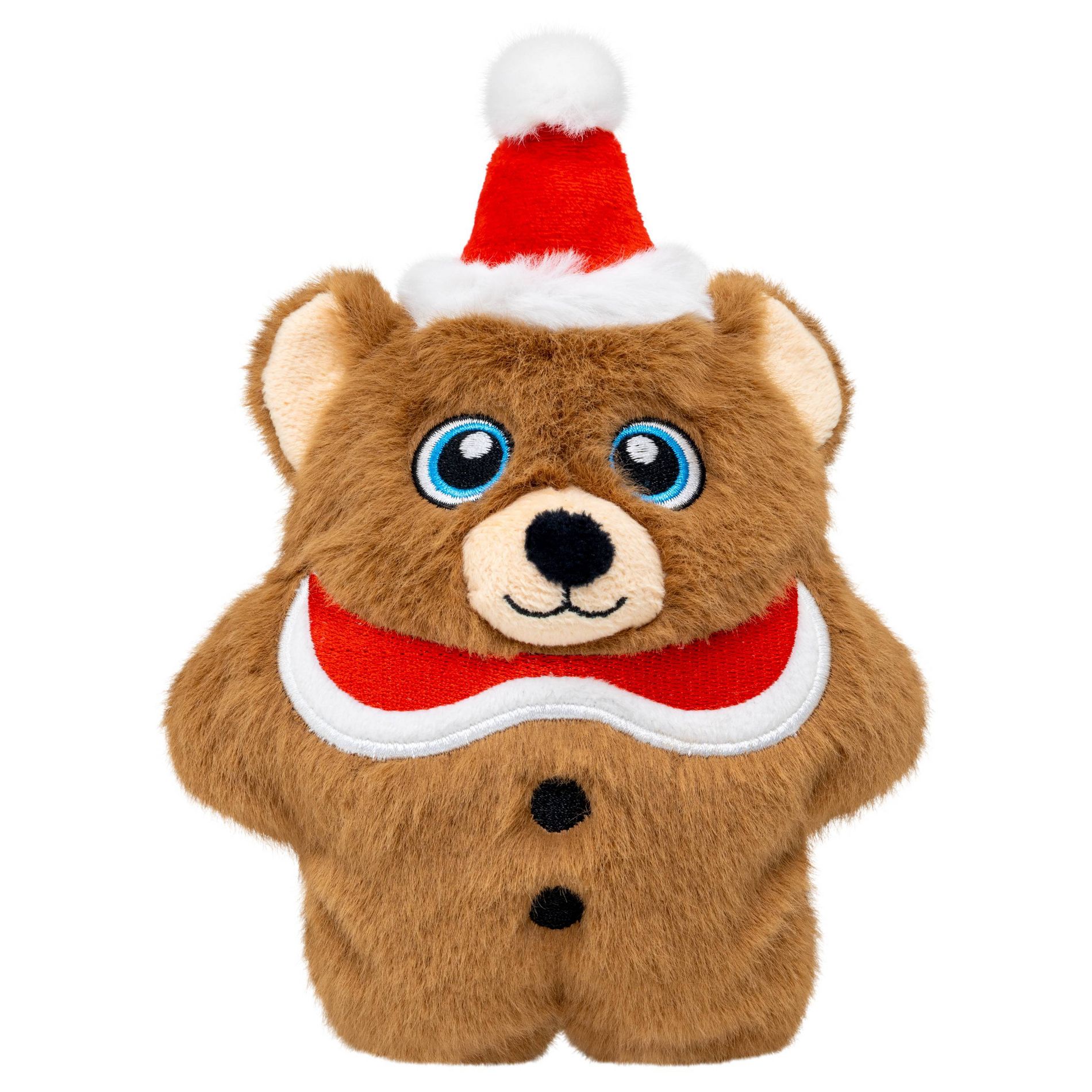 KONG Holiday Snuzzles Bear Animal Dog Toy - Brown
