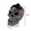 Evita Heat Resistant Skull for Fire Pit – 7.8 Inches Halloween Skeleton Head Outdoor Fireplace Decor - 3 of 4