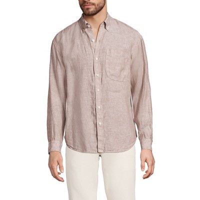 Lands' End Men's Relaxed Linen Shirt