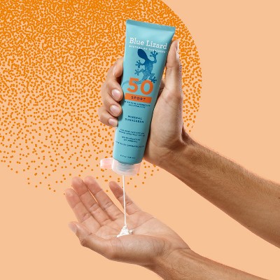 Blue Lizard Australian Sunscreen Sport Lotion - SPF50 - 5 fl oz: Whole Body, Vegan, Oxybenzone-Free, Unscented