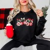 Merry Ornaments Quilted Print - Women's Graphic Sweatshirt - 3 of 4
