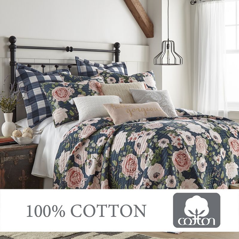 Fiori Quilt and Pillow Sham Set - Levtex Home, 3 of 5