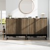 Coolmee Large Shoe Cabinet with 3 Doors, 6-Tier Entryway Shoe Storage with Adjustable Shelves, Freestanding Shoes Rack for Hallway, Living Room - 2 of 4