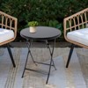 YIYIBYUS Patio Folding Side End Table, Small Portable Coffee Table, Outdoor Side Table - 2 of 4
