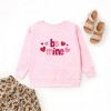 Be Mine Knit Print - Youth Graphic Sweatshirt - 3 of 4