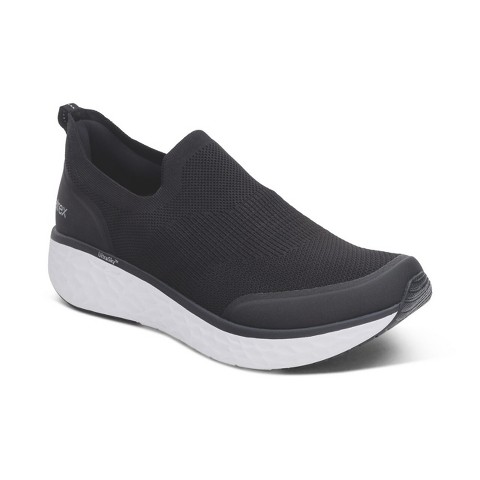 AETREX Men's Arch Support Sneakers Dash Men's Black Size 10.5