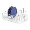 iDESIGN Forma Stainless Steel Sink Dish Drainer Rack with Tray Drying Rack Clear: Freestanding Metal Kitchen Rack, 17.5x13x5.2 - 2 of 4