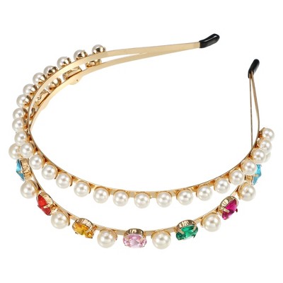  1PC Women Lady Girls Fashionable Oval Rhinestone Metal