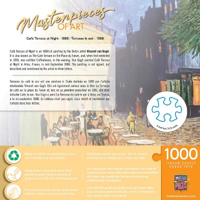 Van Gogh Café Terrace at Night 1000 Piece Linen Puzzle