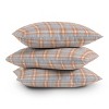 16"x16" Little Arrow Design Fall Plaid Square Throw Pillow Neutral - Deny Designs: Indoor Abstract, Zipper Closure, Machine Washable Cover - 4 of 4