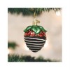 Old World Christmas Glass Blown Ornament for Christmas Tree, Chocolate Dipped Strawberry - 2 of 2