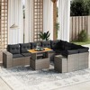 vidaXL Garden Sofa Set Grey - 2 of 4