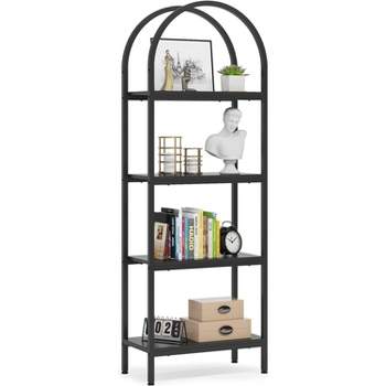 Tribesigns 70.8" 4-Tier Open Arched Bookshelf