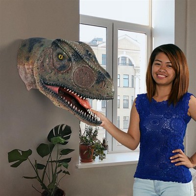 Design Toscano Giant Allosaurus Dinosaur Wall Trophy: Mouth Open : Target