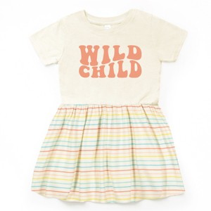 The Juniper Shop Wild Child Wavy Toddler Dress - 1 of 4