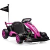 24V Electric Go Kart for Kids, 7.5 mph Drift Kart with Dual 200W Motors, Adjustable Length, Racing Ride On Toy for Ages 6+ - 2 of 4
