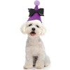 Unique Bargains Halloween Pet Headwear Hat 4.33"x4.33" Purple 1 Pc - 2 of 4
