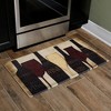 J&V TEXTILES Anti Fatigue Kitchen Mat Cushioned Anti Fatigue, Non Slip Waterproof Mat Standing Desk, 20x36x1/2 inches (Wine Silhouette) - 2 of 3