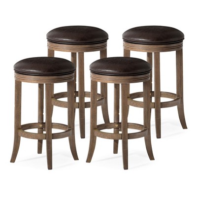 Maven Lane Eva 26 Inch Tall Counter Height Rotating Backless Barstool ...